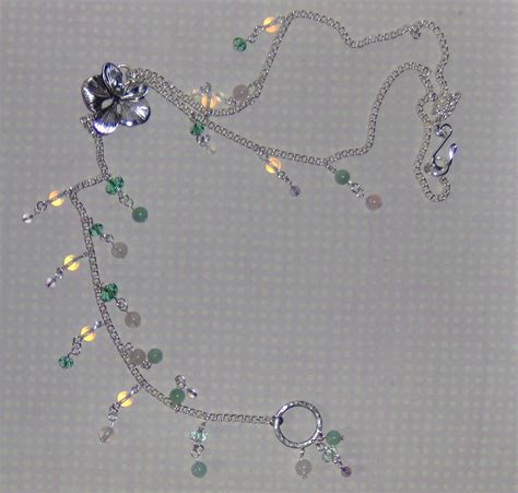 Swarovski Crystal and Gem Beaded Necklace | Silver plated ch… | Flickr