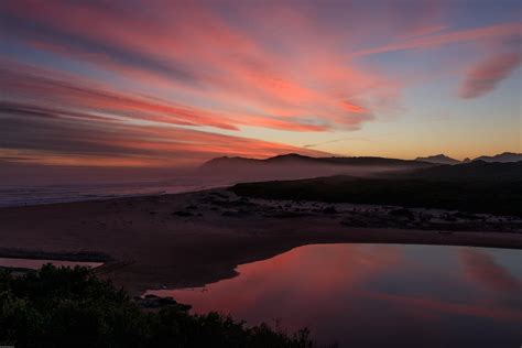 Silhouette of Mountain During Sunset · Free Stock Photo