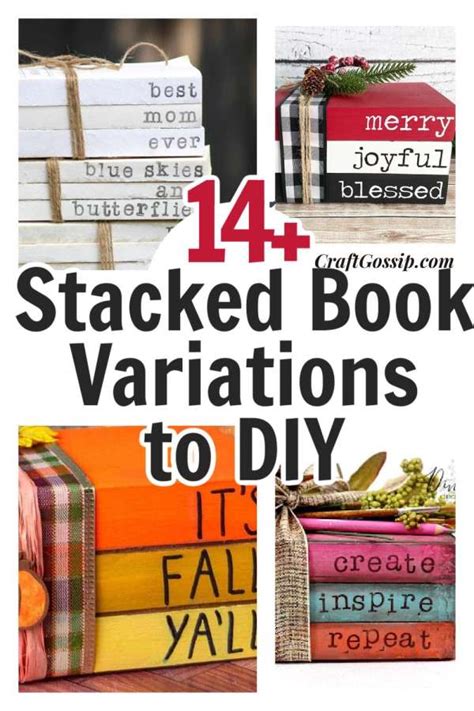 14 DIY Book Stack Variations – Home and Garden