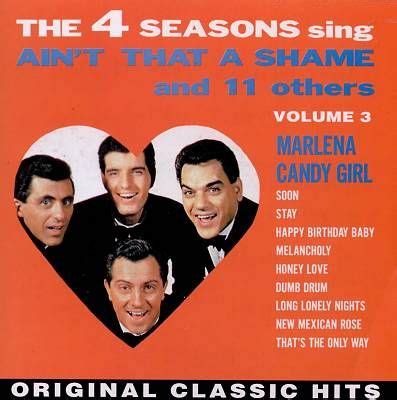 Frankie Valli & The Four Seasons Music Album Covers, Album Cover Art ...