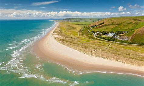 Beautiful beaches, Cardigan bay, Aerial view