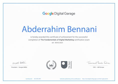 Google Digital Garage Certification