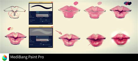 Ryky's MediBang Paint Lip Tutorial | MediBang Paint - the free digital painting and manga ...