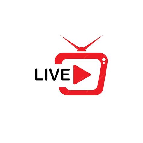 Premium Vector | Tv television logo live streaming design