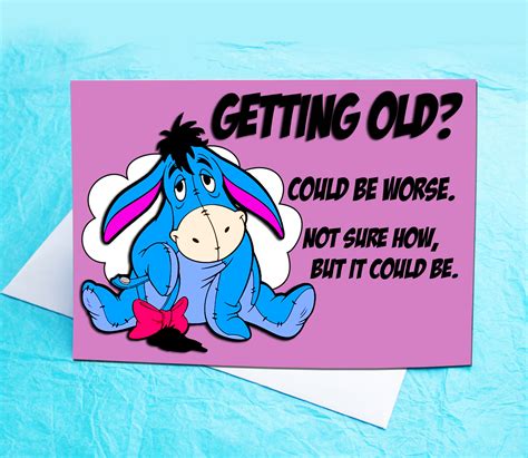 Eeyore Birthday Card - Etsy Australia