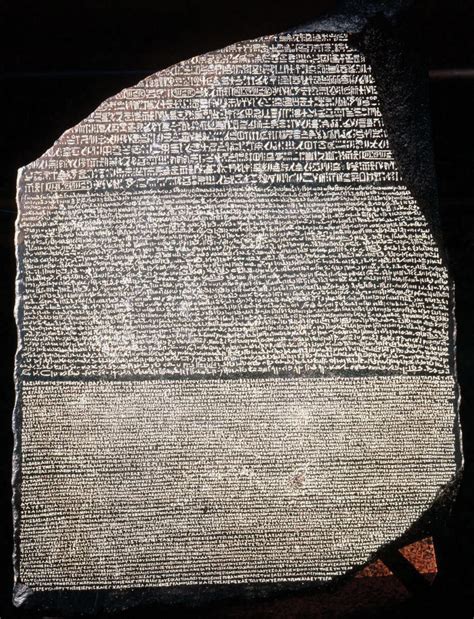 Rosetta Stone (ancient Egyptian inscribed stone) | Rosetta stone, Ancient egyptian, Ancient