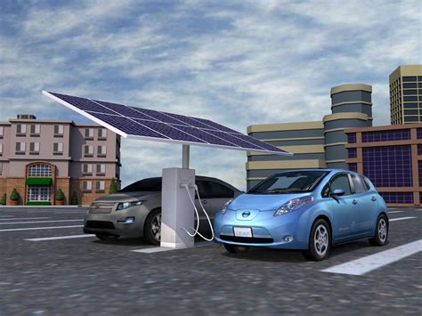 Pin on Sun powered Solar Station for Electric Cars