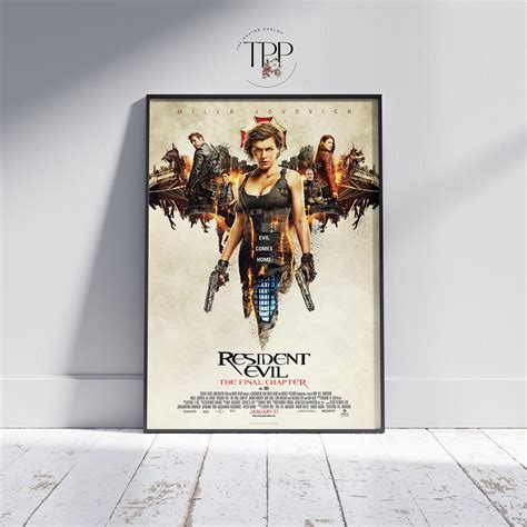 Resident Evil Movie Poster, Raccoon City Wall Art, Unique Home Decor ...