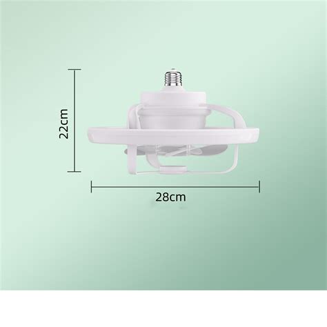 AKTUGKNM Rotating Rc Ceiling Fan Lamp Socket Fan Light With Remote ...