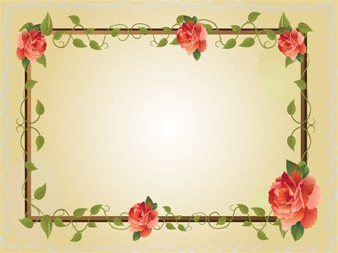 Red rose flower frame Backgrounds | Border & Frames, Flowers, Red ...