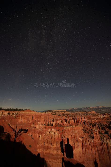 Bryce Canyon National Park at Night, Utah, USA Stock Photo - Image of ...