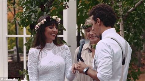 Jason Mraz shares footage from his romantic wedding in new music video for Might As Well Dance ...