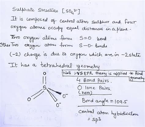 Please show me the structure of[ SO4] - - Chemistry - Chemical Bonding ...