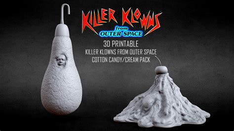 ArtStation - 3D PRINTABLE KILLER KLOWNS COTTON CANDY/CREAM PACK | Resources