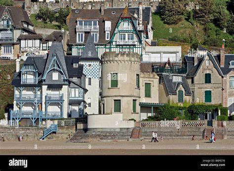 GOTHIC VILLA AND MALAKOFF TOWER, THE BEACH IN TROUVILLE-SUR-MER ...