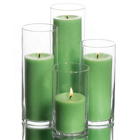 Wholesale Tall Clear Glass Tube Candle Holders Glass Pillar Candle Holder, High Quality candle ...