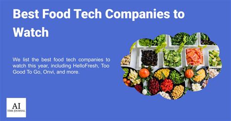 Top Food Tech Companies to Watch in 2024 - AI Time Journal - Artificial ...