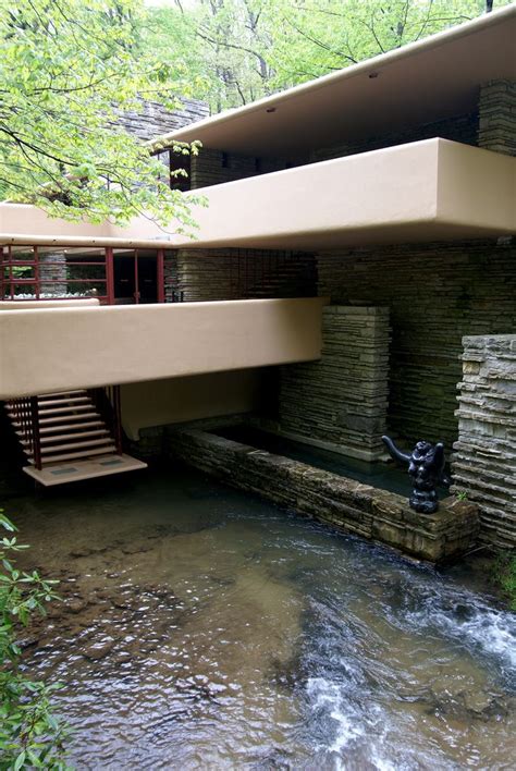 the building is designed to look like a waterfall