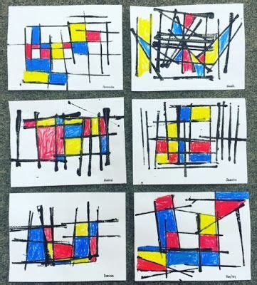 Mondrian art for kids | Mondrian art, Kindergarten art lessons, Elementary art