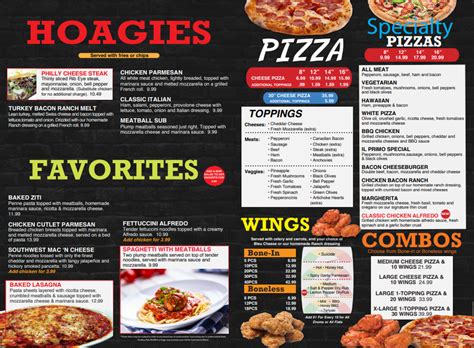 Il Primo Pizza & Wings Menu