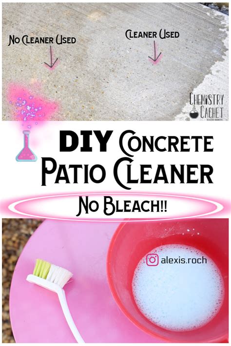 DIY Concrete Patio Cleaner Based On Science! - Chemistry Cachet