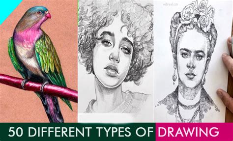 Different Types of Drawing Styles Techniques and Mediums