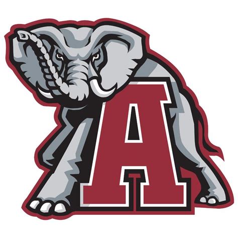 College Wall Decals - College Team Logos - Alabama Crimson Tide Elephant in 2022 | Alabama ...