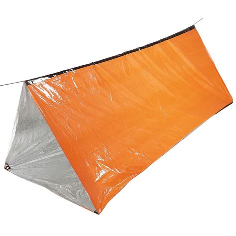 FOX Outdoor emergency tent EMERGENCY for two people ORANGE | Army ...