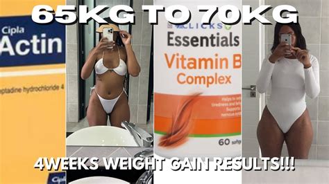 I GAINED 5KGS IN 4WEEKS!!! || WEIGHT GAIN JOURNEY RESULTS|| CIPLA ACTIN ...