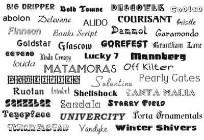 13 Type Words In Different Fonts Images - Different Fonts, Different ...