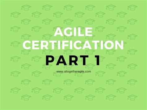 Agile Training Certification - Part 1