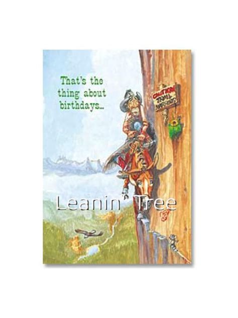 Leanin' Tree No Turning Back Birthday Card 19938 | Buffalo Trader Online (With images) | Funny ...