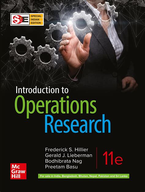 Introduction to Operations Research (SIE) | 11th Edition by Frederick S. Hillier | Goodreads