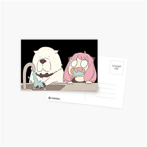 "Anya Forger Bond Funny Meme" Postcard for Sale by MangaMolly | Redbubble