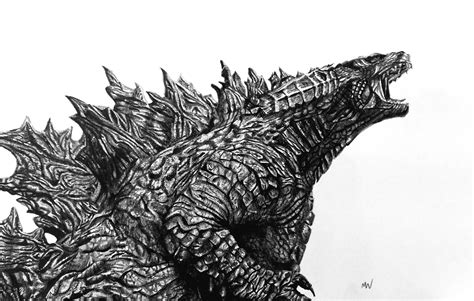 My Godzilla pencil drawing (Godzilla vs Kong) : r/GODZILLA