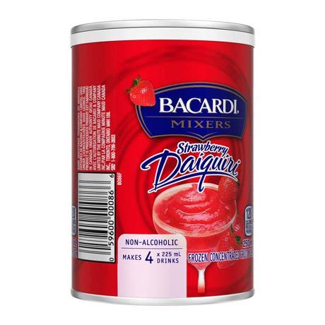 Bacardi Mixers Strawberry Daiquiri Frozen Concentrated Fruit Mixer | Walmart Canada