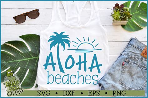 Aloha Beaches SVG File By Crunchy Pickle | TheHungryJPEG