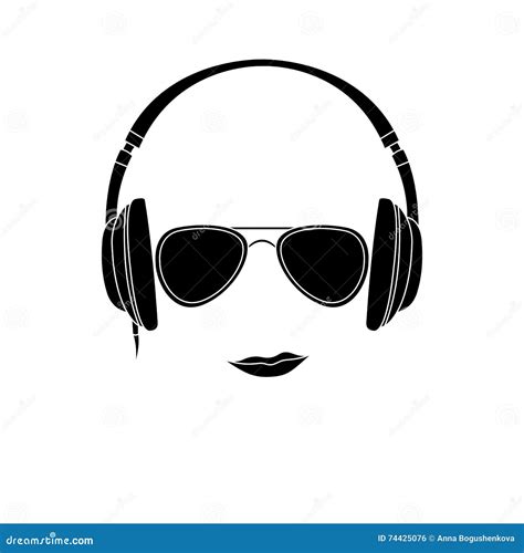 Man With Headphones Illustration Royalty-Free Cartoon | CartoonDealer ...