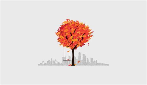 Tree And Cityscape Minimal Wallpaper, HD Minimalist 4K Wallpapers, Images and Background ...