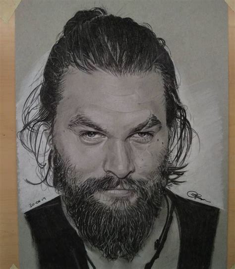 Finished my Freehand Drawing of Jason Momoa. @prideofgypsies Really enjoyed drawing this one ...