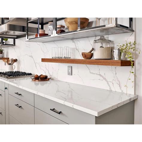 Kitchen Marble, White Kitchen Cabinets, Kitchen Backsplash, New Kitchen, Modern Kitchen, Kitchen ...