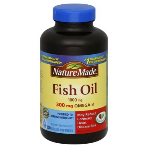 Nature Made Fish Oil 1000mg, 200 CT - Kroger