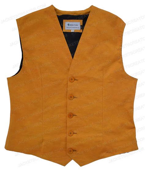 Joaquin Phoenix Yellow Joker Vest - Jackets Creator