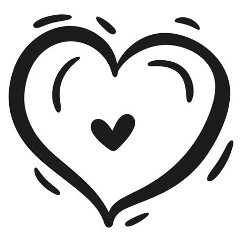 A Doodle heart outline vector free 35339512 Vector Art at Vecteezy