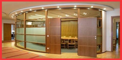 Curved Glass Partitions - KP Ceilings Company