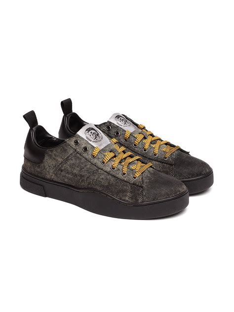 Buy DIESEL Men Black & Yellow Sneakers - Casual Shoes for Men 7727494 ...