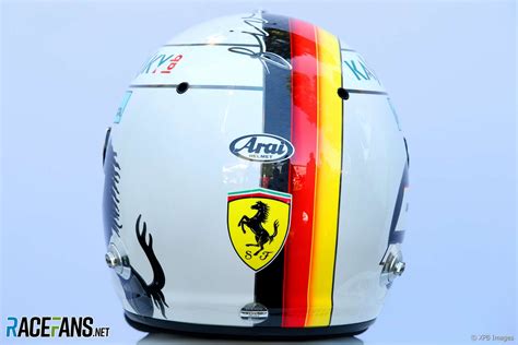 Sebastian Vettel, Ferrari, 2018 helmet · RaceFans