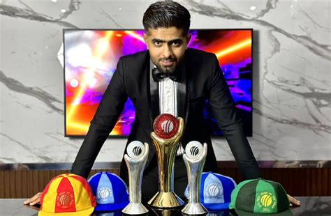 Babar Azam shows off his ICC accolades