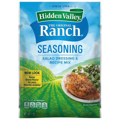 Hidden Valley Ranch Salad Dressing & Seasoning Mix 28g (1oz) - American ...