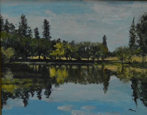 Painting Of A Pond at PaintingValley.com | Explore collection of Painting Of A Pond